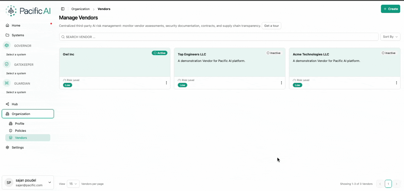Vendor Contract